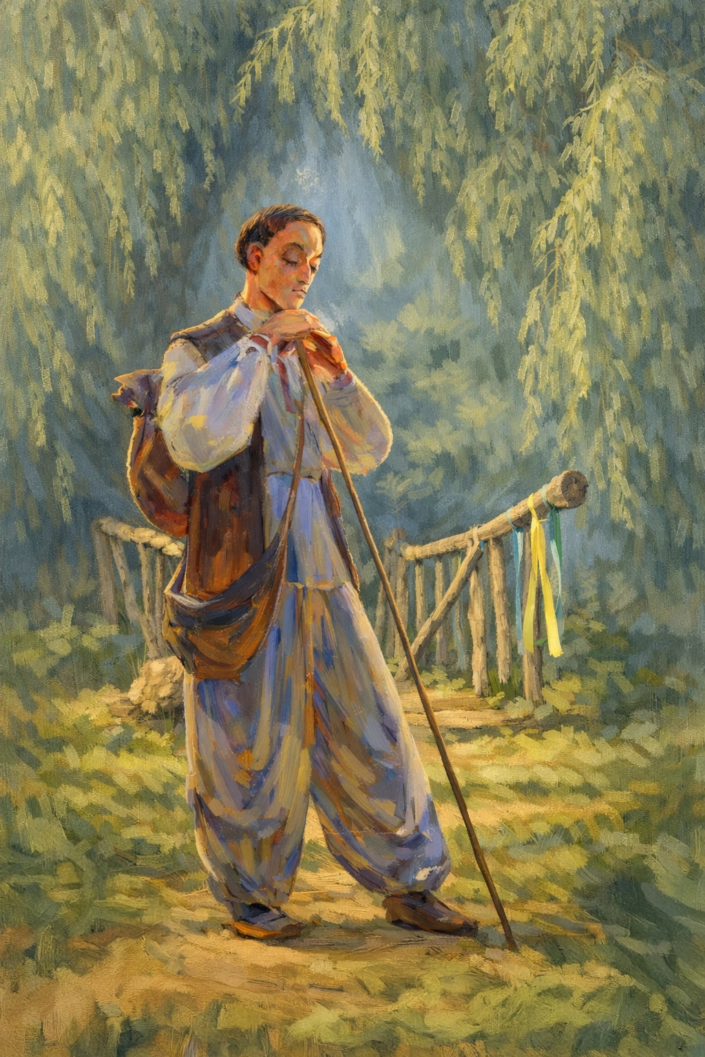 Малюнок Григорія Сковороди на фоні природи, створений штучним інтелектом Малюнок Григорія Сковороди на фоні природи, створений штучним інтелектом